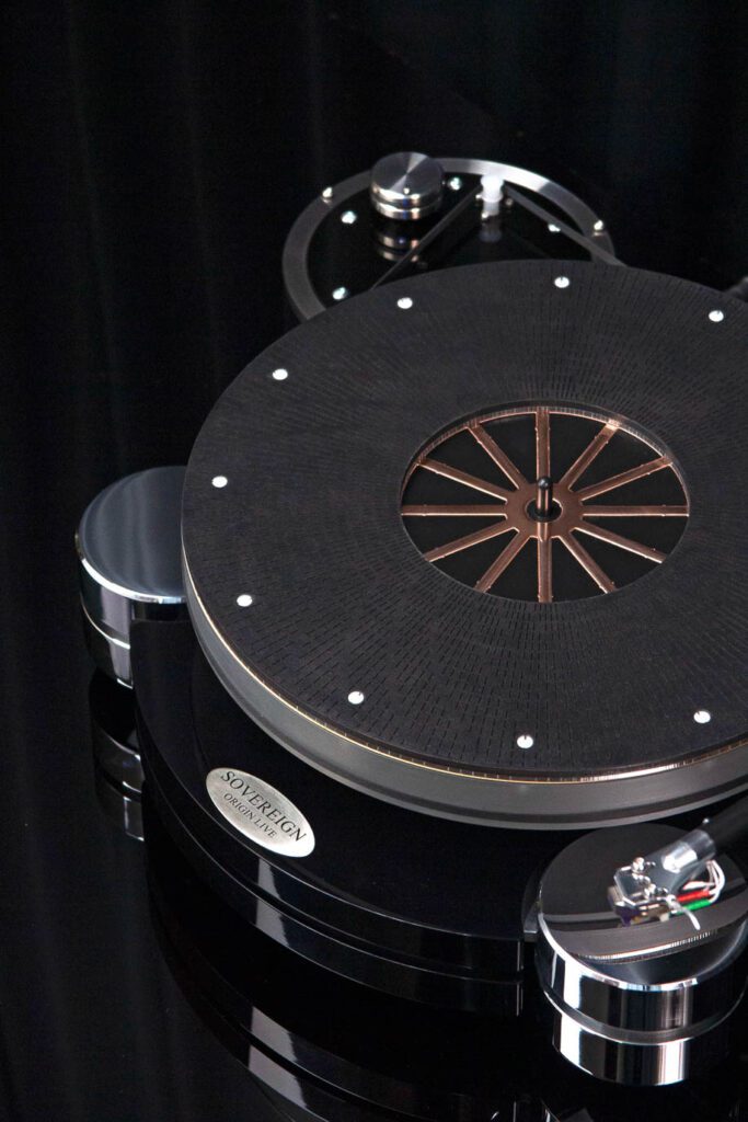 Origin Live Sovereign S Mk5 turntable and Agile tonearm close up
